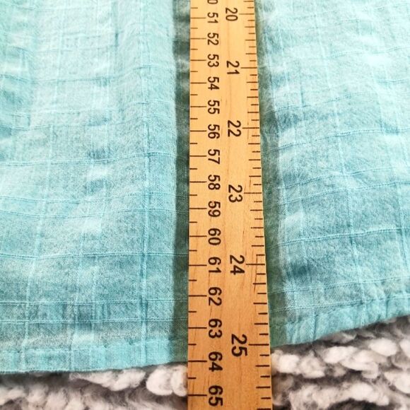 St. John's Bay Baby Doll Tunic 100% Cotton Gausy Tassel Tie Embroidered Blue XL. - Picture 8 of 10